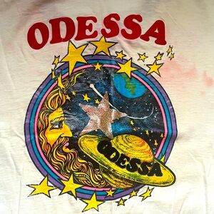 Vintage 1974 Odessa iron on t-shirt signed by roach